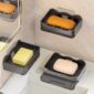 Wall-Mounted Double-Layer Soap Box with Drainage