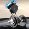 2025 Magnetic Car Phone Holder – Wireless, 360° Rotation, Vacuum Base