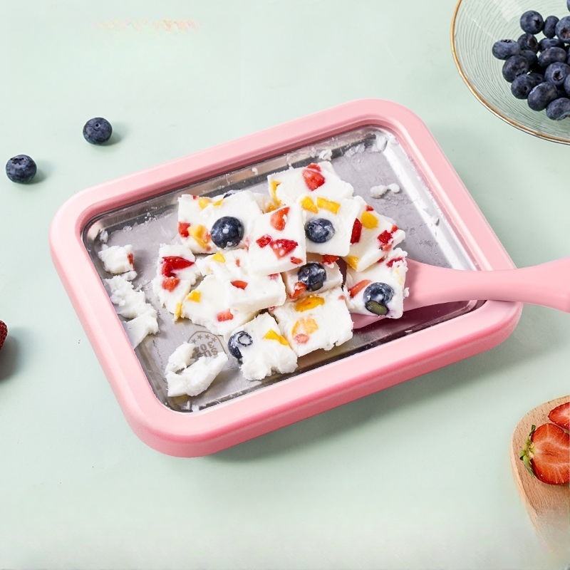 Instant Ice Cream Maker Tray with Scraper