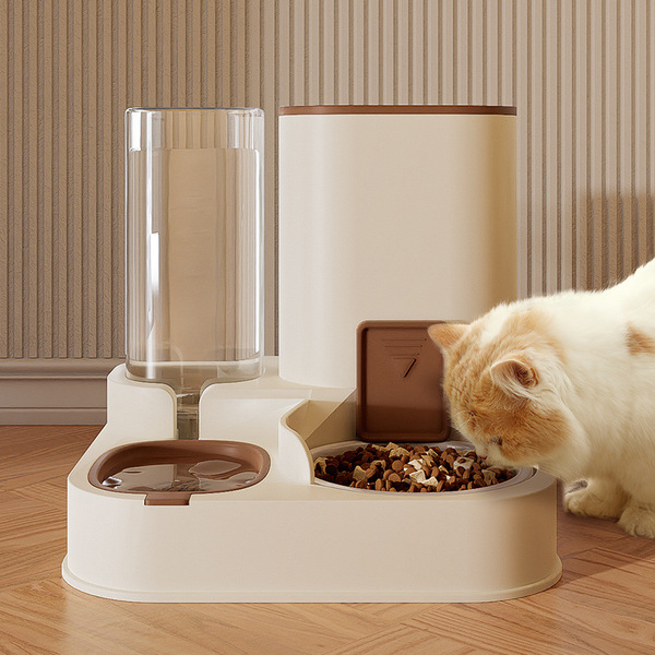 Cat and Dog Feeder and Water Dispenser Station